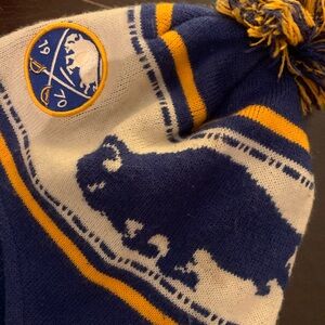 New Era Blue and Gold Buffalo Beanie